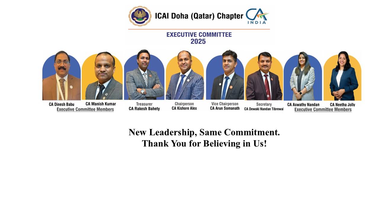 ICAI DOHA CHAPTER EXCOM 2025